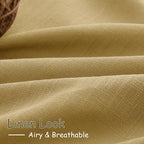 Nanspring Gold Linen Curtains 108 Inches Long - Image 5