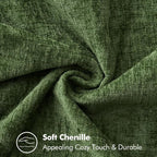 MIULEE Pack of 2 Couch Pllow Covers 18x18 Inch Moss Green Farmhouse Decorative - Image 4