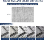 5x7 Area Rugs - Ultra-Thin Washble Rugs, Non-Slip Low Pile Abstract Print Rugs - Image 2