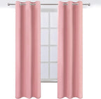 LEMOMO Pink Thermal Blackout Curtains/38 x 84 Inch/Set of 2 Panels Room - Image 3