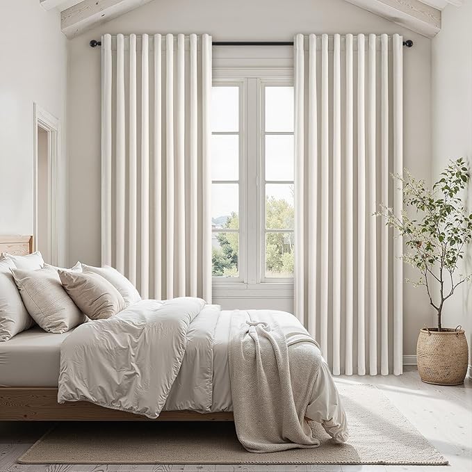 100% Blackout Curtains 70 Inch Wide 90 Inch Long by Topfinel