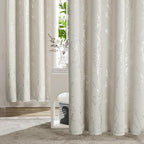 Deconovo Short Kitchen Curtains, Room Darkening Curtain Beige, Thermal - Image 3