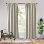 RYB HOME Bedroom Blackout Curtains 84 inches Long, 100% Blackout Thermal by RYBHOME