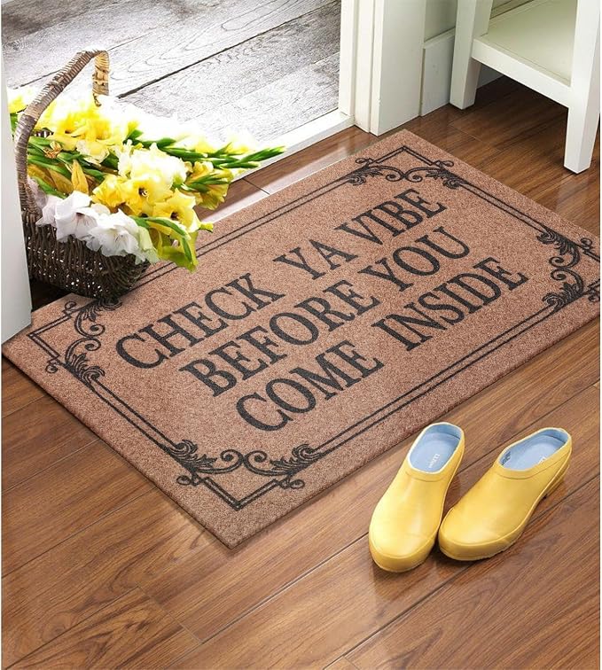 Front Door Door Mat Indoor Outdoor Entrance Doormat Rubber Welcome Door Mat - Image 2