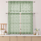 Chyhomenyc Sage Green Sheer Valances - Image 2
