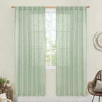 LAMIT Fresh Green Linen Curtains by LAMIT