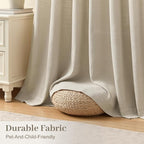 IVAPUPU Pinch Pleated Curtains 90 Inch Long 2 Panels - Image 3