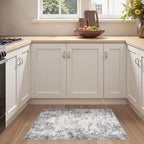 2x3 Entryway Area Rug: Washable Neutral Modern Abstract Small Rug - Image 3