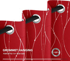 Deconovo Christmas Curtains, Thermal Insulated Noise‑Reduced Drape, Wave Line - Image 7
