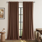 Guken 100% Blackout Curtains 90 Inch Length 2 Panels Set by Guken