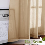 NICETOWN Linen Curtains 45 inch Length - Image 6