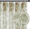 jinchan Linen Floral Curtains for Living Room by JINCHAN