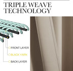 NICETOWN Taupe Blackout Curtain Panels - Image 3