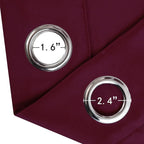 LEMOMO Burgundy Red Thermal Blackout Curtains/38 x 63 Inch/Set of 2 Panels Room - Image 6