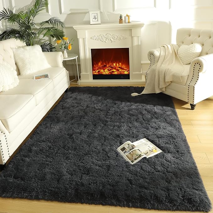 LOCHAS Ultra Soft Indoor Modern Area Rugs Fluffy Living Room Carpets - Image 8