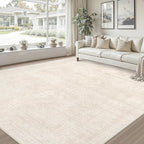 8x10 Area Rugs for Living Room: Vintage Boho Neutral Washable Rug Indoor Soft - Image 9