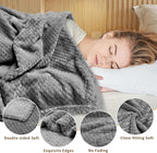 4 Pack Fleece Throw Blankets 50x60 Inches - Image 4
