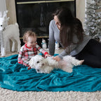 Bedsure GentleSoft Fleece Blankets Queen Size Teal - Image 8