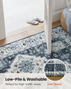 AMADA HOMEFURNISHING 8x10 Area Rug, Washable Low-Profile Large Area Rug - Image 5