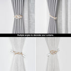 NICEEC 2 Pack Mini Magnetic Curtain Tiebacks Nordic Simple Style Drape Tie - Image 6