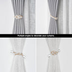 NICEEC 4 Pack Mini Magnetic Curtain Tiebacks Nordic Simple Style Drape Tie - Image 6