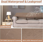 Easy-Going 100% Waterproof Couch Cover, Dual Waterproof Sofa Cover, Stretch - Image 3