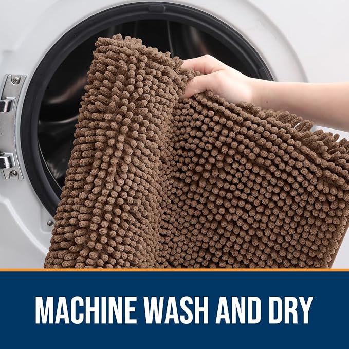 OLANLY Dog Door Mat for Muddy Paws 45x27, Absorbs Moisture and Dirt, Absorbent - Image 5