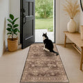 Brown 2x5 Entryway Runner Rugs, Small Runners by HazoHaus