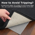 KOZYFLY Rugs for Entryway 3x5 ft Washable Area Rug Non Slip Rubber Backed Entry - Image 5
