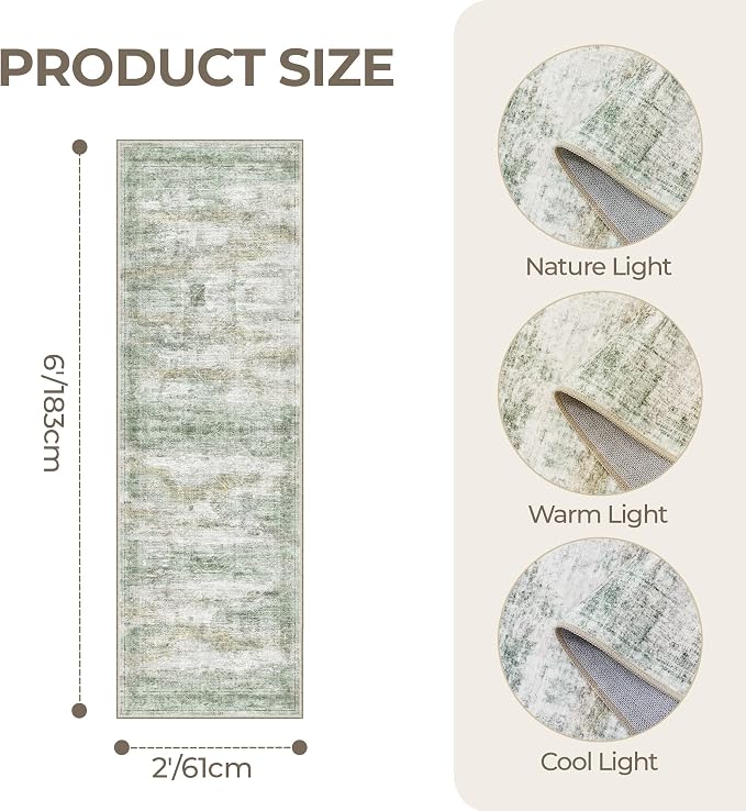 Washable Runner Rugs for Bedroom - Image 2