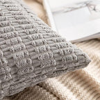 MIULEE Pack of 2 Corduroy Decorative Throw Pillow Covers 18x18 Inch Soft Boho - Image 3