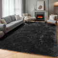 ONASAR Black 6x9 Area Rugs for Living Room Bedroom, Large Fluffy Soft Plush by ONASAR