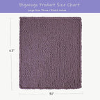 Bigacogo Chunky Knit Throw Blanket - Image 2