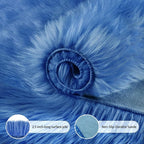 Ciicool Ultra Soft Faux Sheepskin Fur Rug Fluffy Chair Rug - Image 6