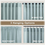 Seafoam Green Curtains 38 Inch Wide - Image 5