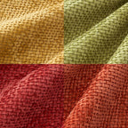 MIULEE Pack of 4 Burnt Orange Couch Throw Pillow Covers 18x18 Inch Yellow Green - Image 2