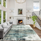 10x14 Area Rugs Washable Rug: Modern Abstract Living Room Rug Soft Anti-Skid by GENTDRIZZ