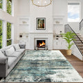 4x6 Area Rugs Washable Rug: Modern Abstract Living Room Rug Soft Anti-Skid Thin by GENTDRIZZ