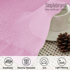 Simplebrand Pink Sheer Curtains 84 Inches Long, Light Filtering Rod Pocket - Image 7