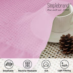 Simplebrand Pink Short Sheer Curtains 45 Inch Length - Image 7