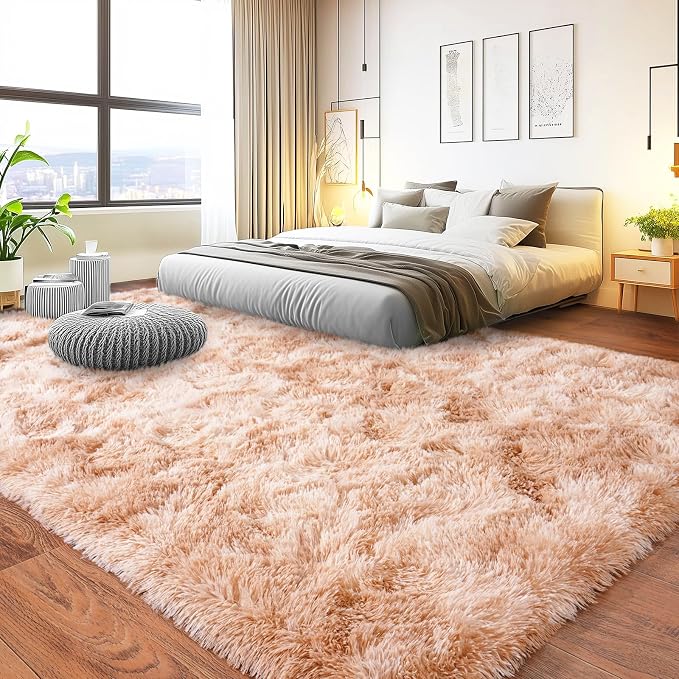 Pionblank 8x10 Rug for Living Room, Fuzzy Plush Large Area Rug, Fluffy Modern - Image 2