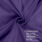 OWENIE Purple Sheer Curtains 96 Inch Length, Elegant Sheer Curtains - Image 4