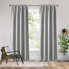 RYB HOME Bedroom Blackout Curtains 80 inches Long, 100% Blackout Thermal by RYBHOME