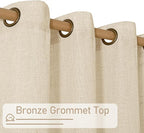 LAMIT Sheer Linen Window Curtains 54 Inch Length - Image 3