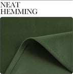 NICETOWN Dark Green Curtains for Bedroom, Grommet Blackout Window Treatments - Image 7