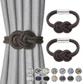 NICEEC 2 Pack Mini Magnetic Curtain Tiebacks Nordic Simple Style Drape Tie by NICEEC