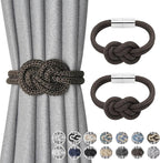 NICEEC 2 Pack Mini Magnetic Curtain Tiebacks Nordic Simple Style Drape Tie by NICEEC