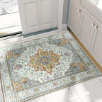 RELEANY Area Rugs 2'x3' Washable Non-Slip, Floral Vintage Distress Print - Image 5