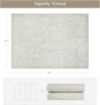 Washable Rugs 5x7 Area Rugs for Living Room, Large Carpets, Ultra Soft Faux - Image 2