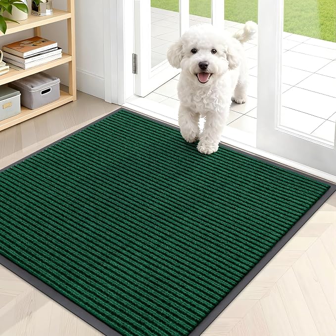 OLANLY Front Door Mat Indoor Outdoor Entrance, Waterproof Heavy Duty Doormat by OLANLY